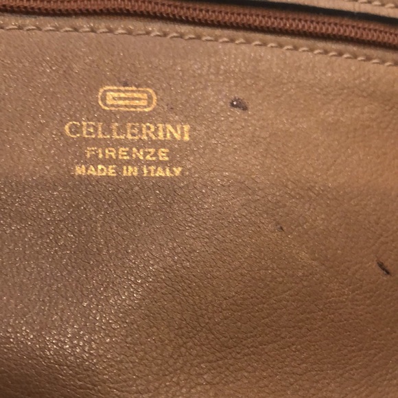 CELLERINI FIRENZI VINTAGE LEATHER HOBO IN SAND - Picture 6 of 8